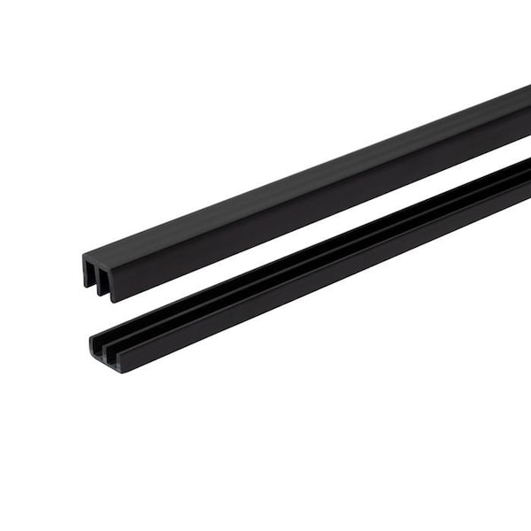 BLACK PLASTIC TRACK FOR 1/4In.